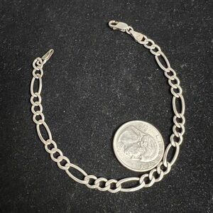 925 STERLING SILVER VINTAGE FIGAGO BRACELET 8in